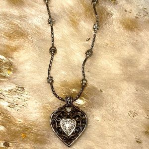 Brighton reversible heart necklace